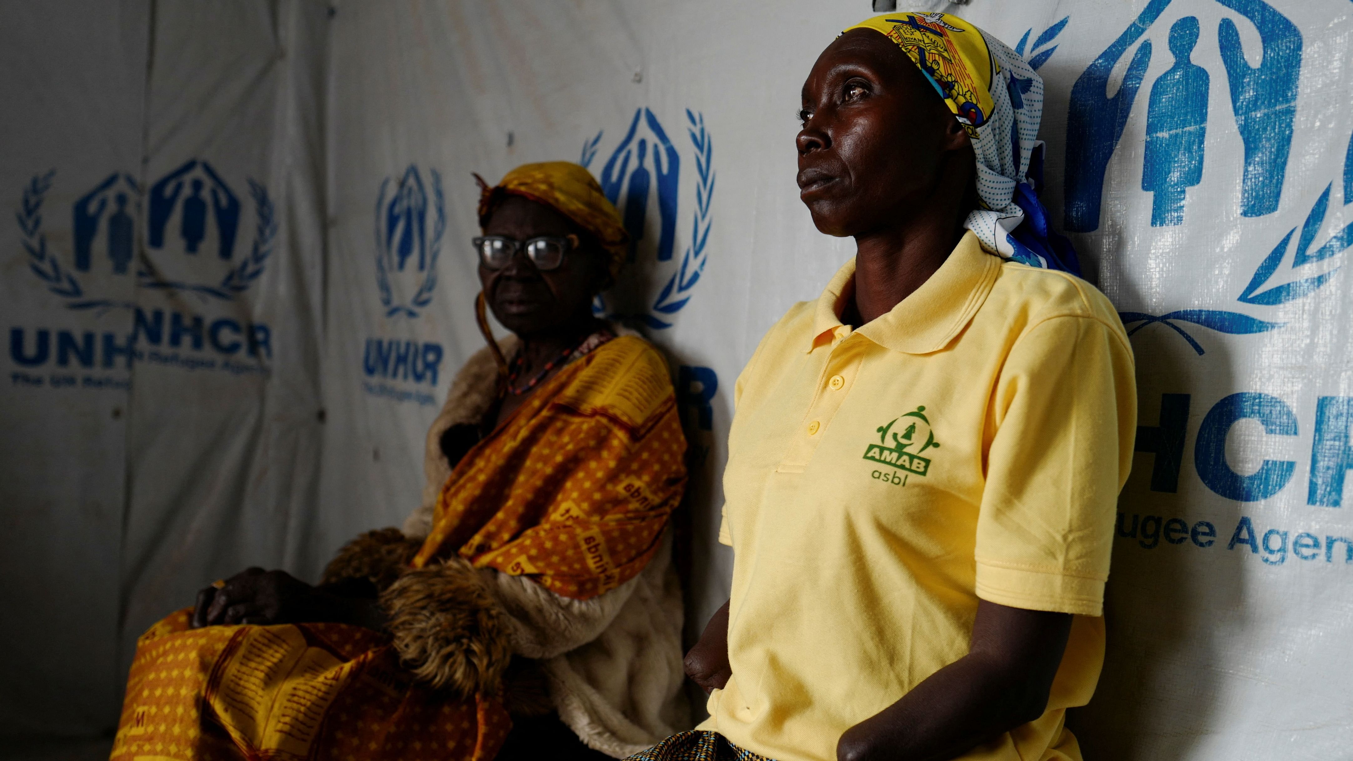 <div class="paragraphs"><p>Marie Dzedza, an internally displaced Congolese woman who fled her home five years ago and whose hands were amputated by members from the CODECO armed group with a machete, sits at the Kigonze IDP camp in Bunia, Ituri province of the Democratic Republic of Congo.&nbsp;</p></div>