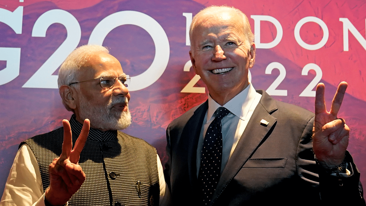 Prime Minister Narendra Modi is likely to virtually participate in Joe Biden's Summit for Democracy. Credit: AP Photo