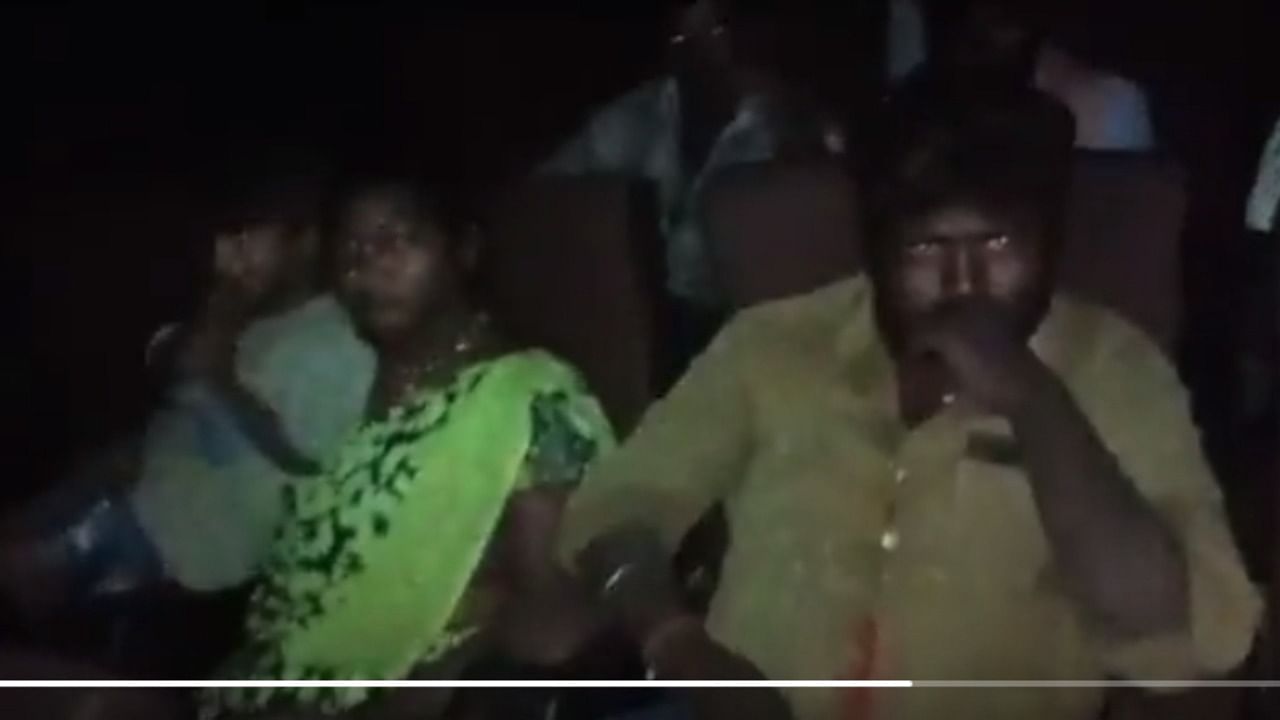 The theatre management later released a video of the family enjoying the action flick. Credit: Twitter/@RohiniSilverScr