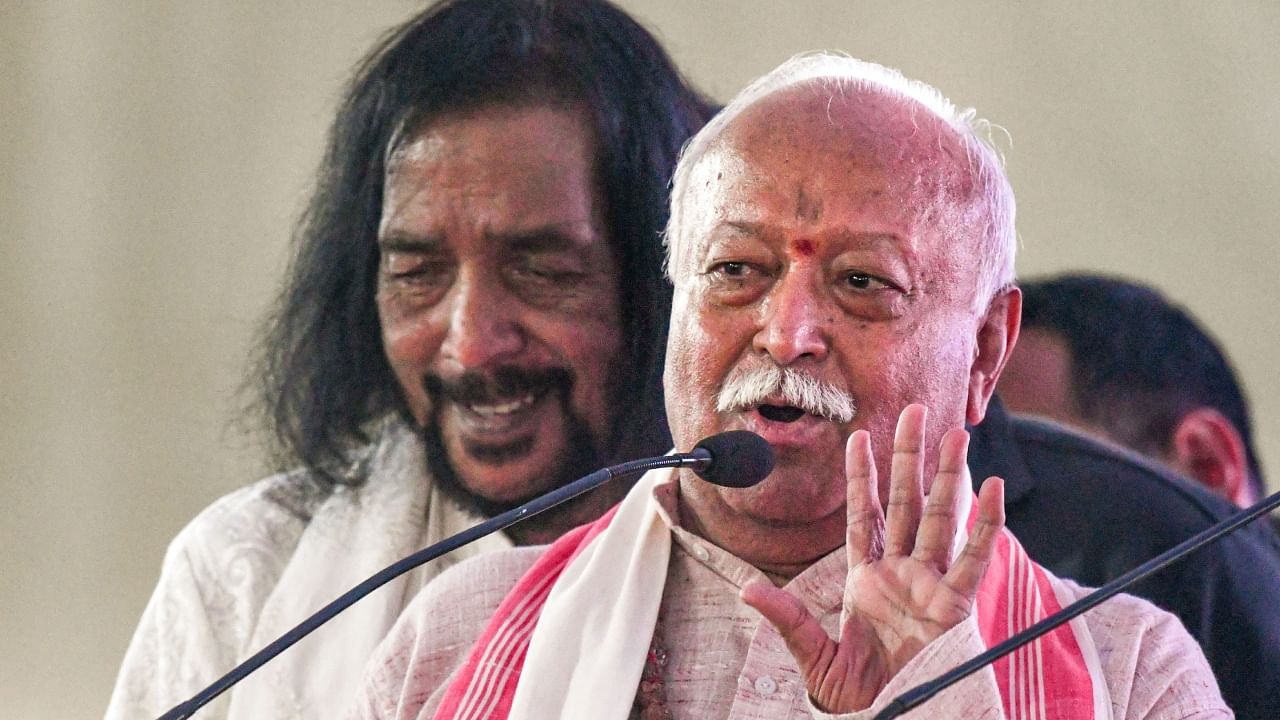 RSS Chief Mohan Bhagwat. Credit: PTI Photo