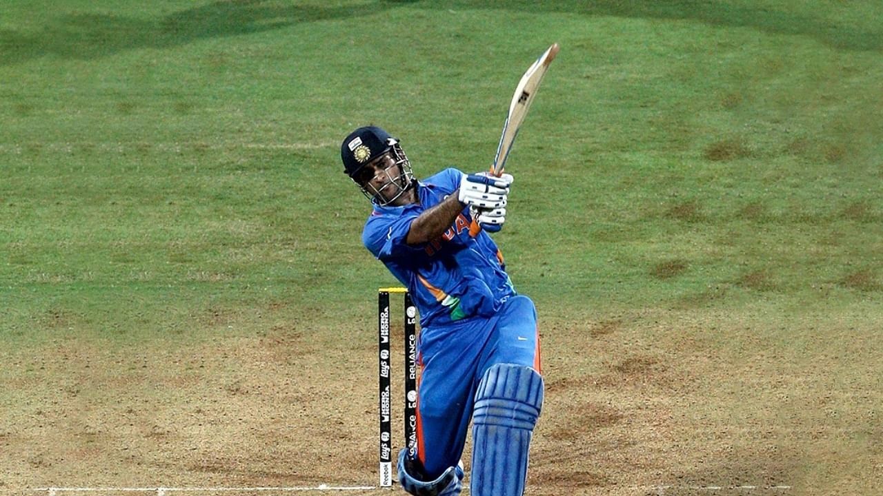 The six that Dhoni struck to seal India's victory in the 2011 World Cup will soon also be available for fans to purchase on crictos.com. Credit: Twitter/@RCBTweets