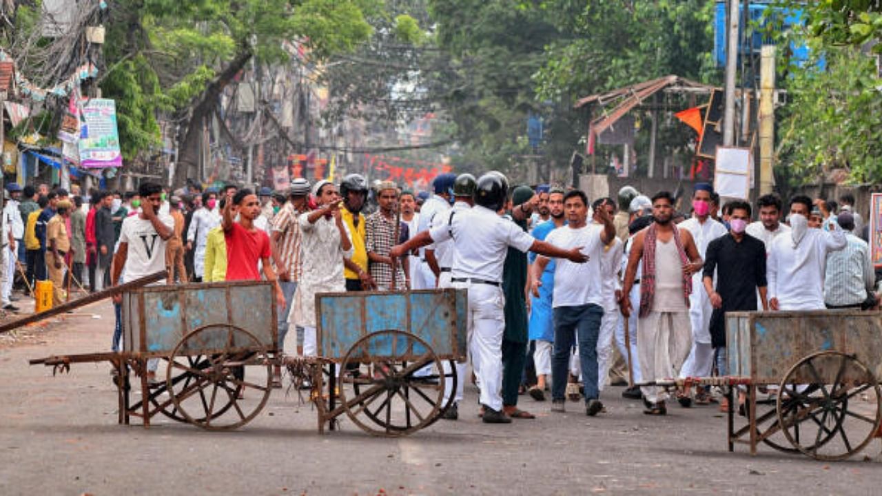 Ram Navami violence. Credit: PTI Photo