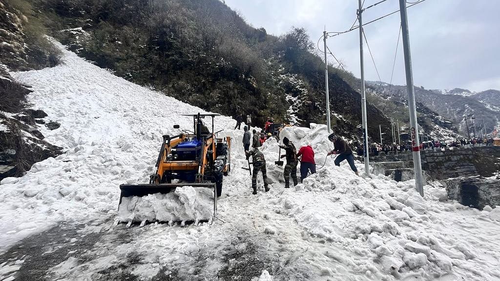 Avalanche in Sikkim. Credit: Army photo