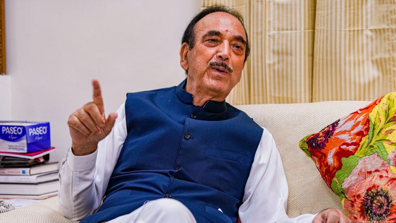 Democratic Progressive Azad Party (DPAP) chief Ghulam Nabi Azad. Credit: PTI Photo