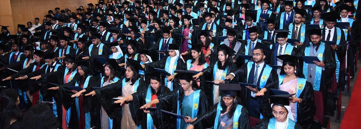 The 56th graduation day of St John's Medical College on Tuesday. Credit: Special arrangement