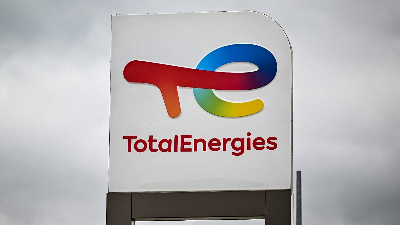 Logo of TotalEnergies. Credit: AFP Photo
