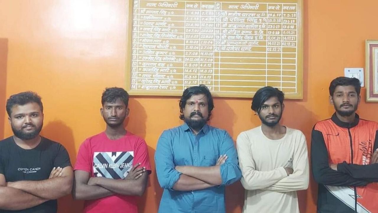 Puneeth Kerehalli and four suspects were arrested in Rajasthan on Wednesday. SPECIAL ARRANGEMENT