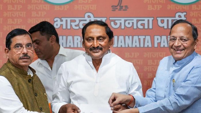 United Andhra Pradesh’s last chief minister N Kiran Kumar Reddy. Credit: PTI Photo