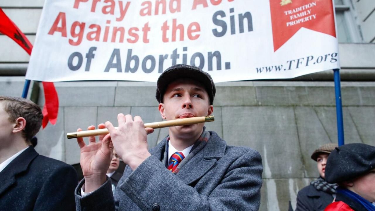 File photo of anti-abortion activist demonstrations in New York. Credit: Reuters Photo