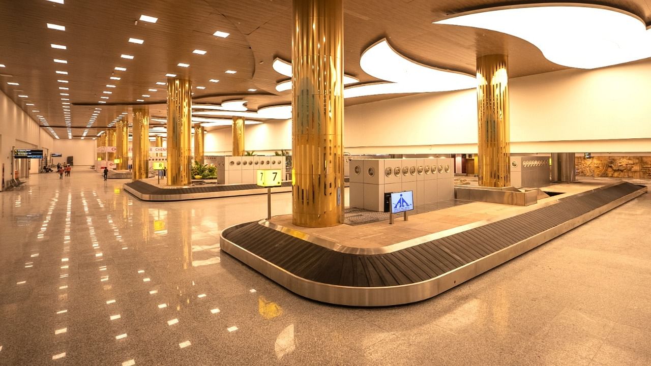The new terminal is a striking reflection of the local Tamil culture, the government said. Credit: Twitter/@MoCA_GoI