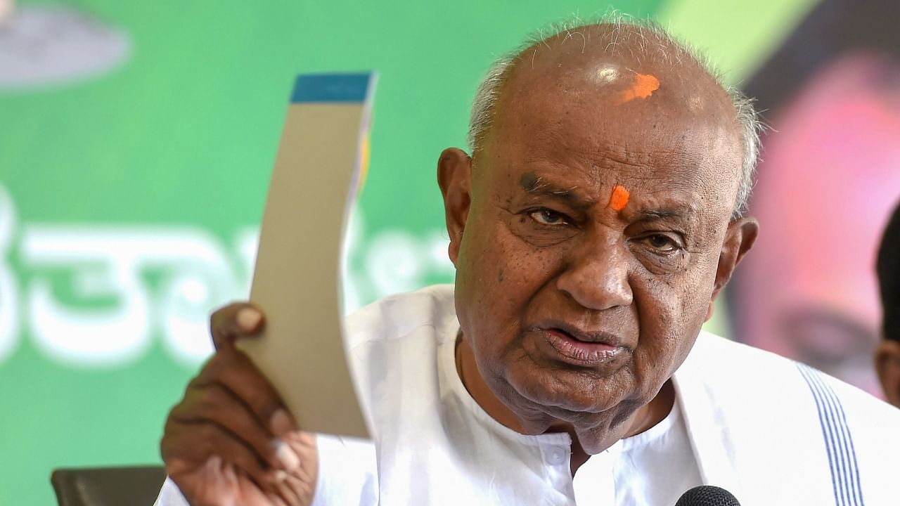 Former Prime Minister and JD(S) chief HD Deve Gowda. Credit: PTI File Photo