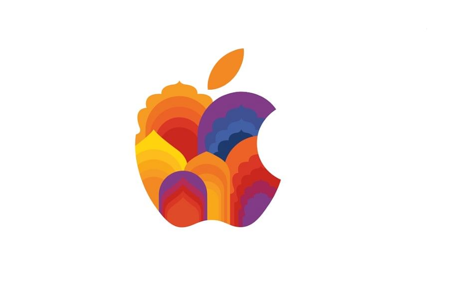 Apple Saket store-inspired logo. Credit: Apple India