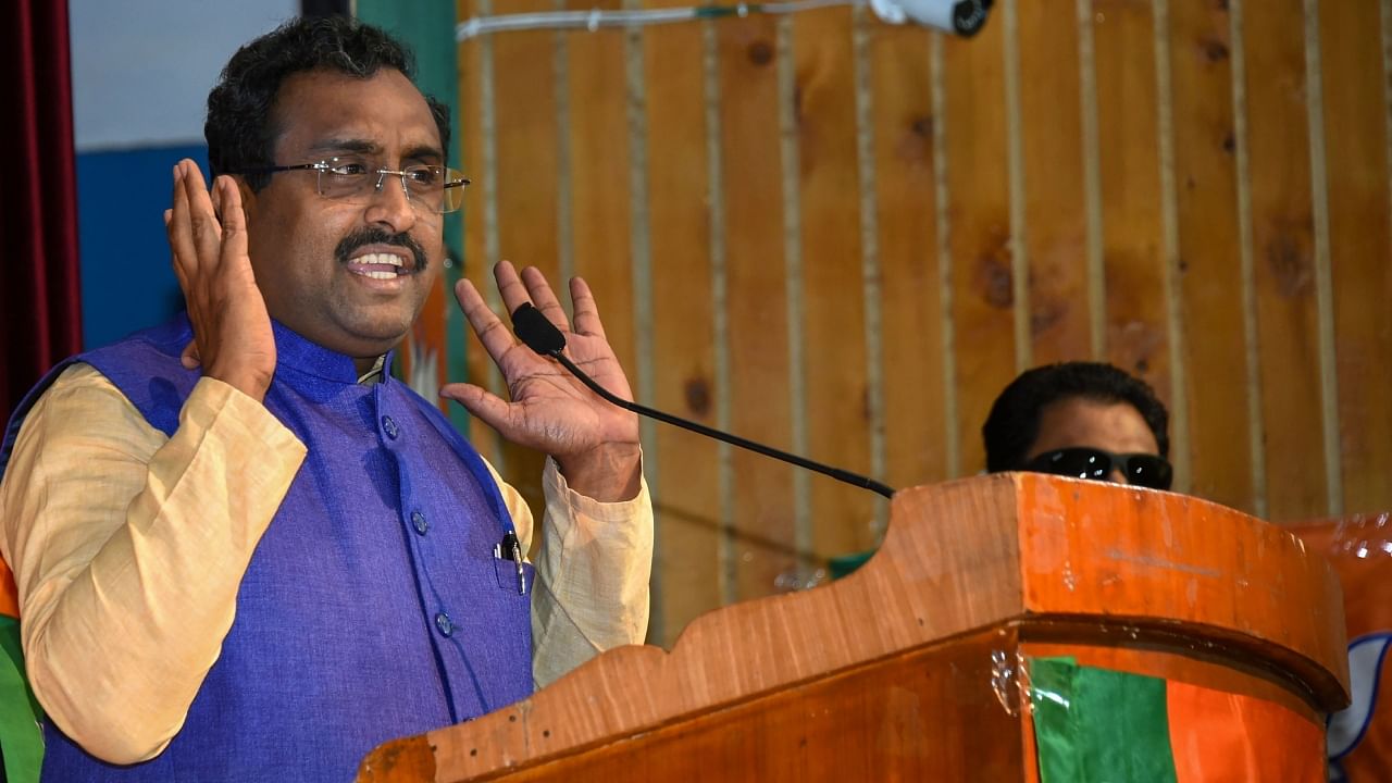 BJP National General Secretary and RSS National Executive Ram Madhav. Credit: PTI File Photo