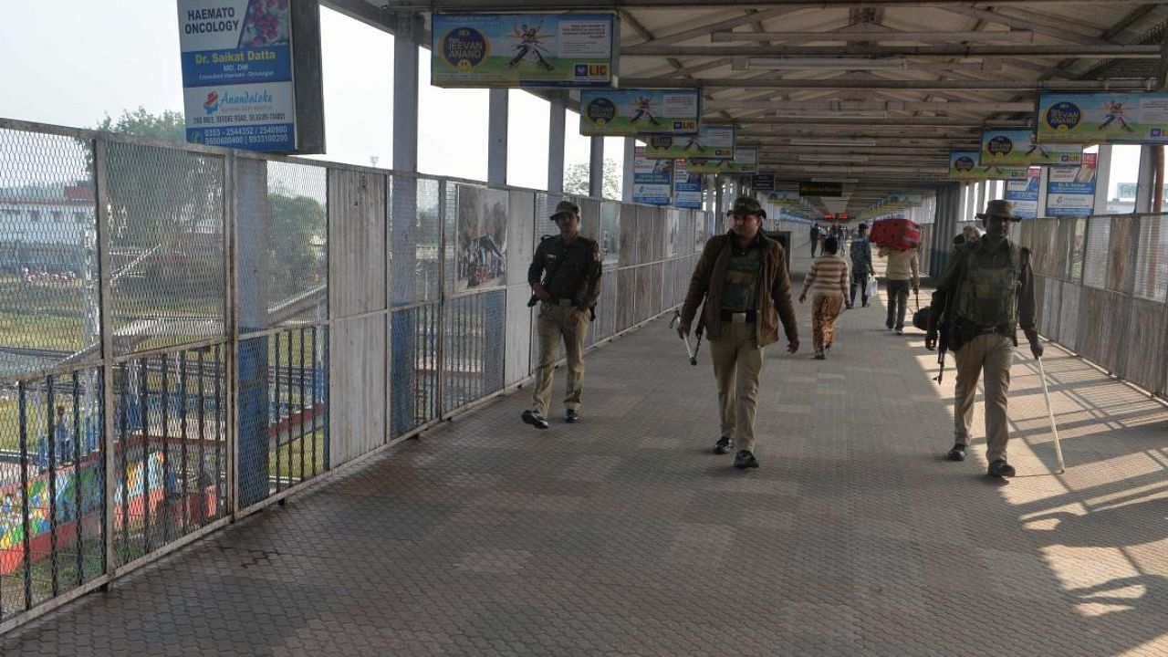 File photo of a pedestrian bridge at New Jalpaiguri Railway station. credit: PTI