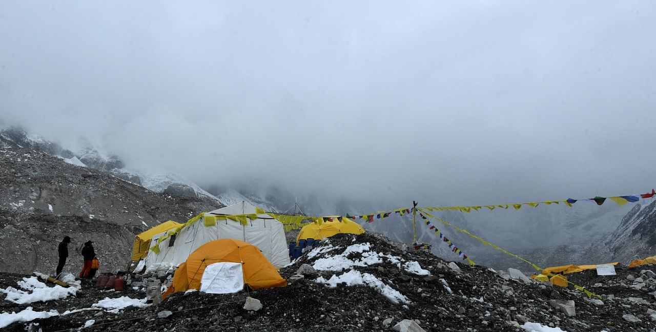 Mount Everest base camp. Credit: AFP Photo