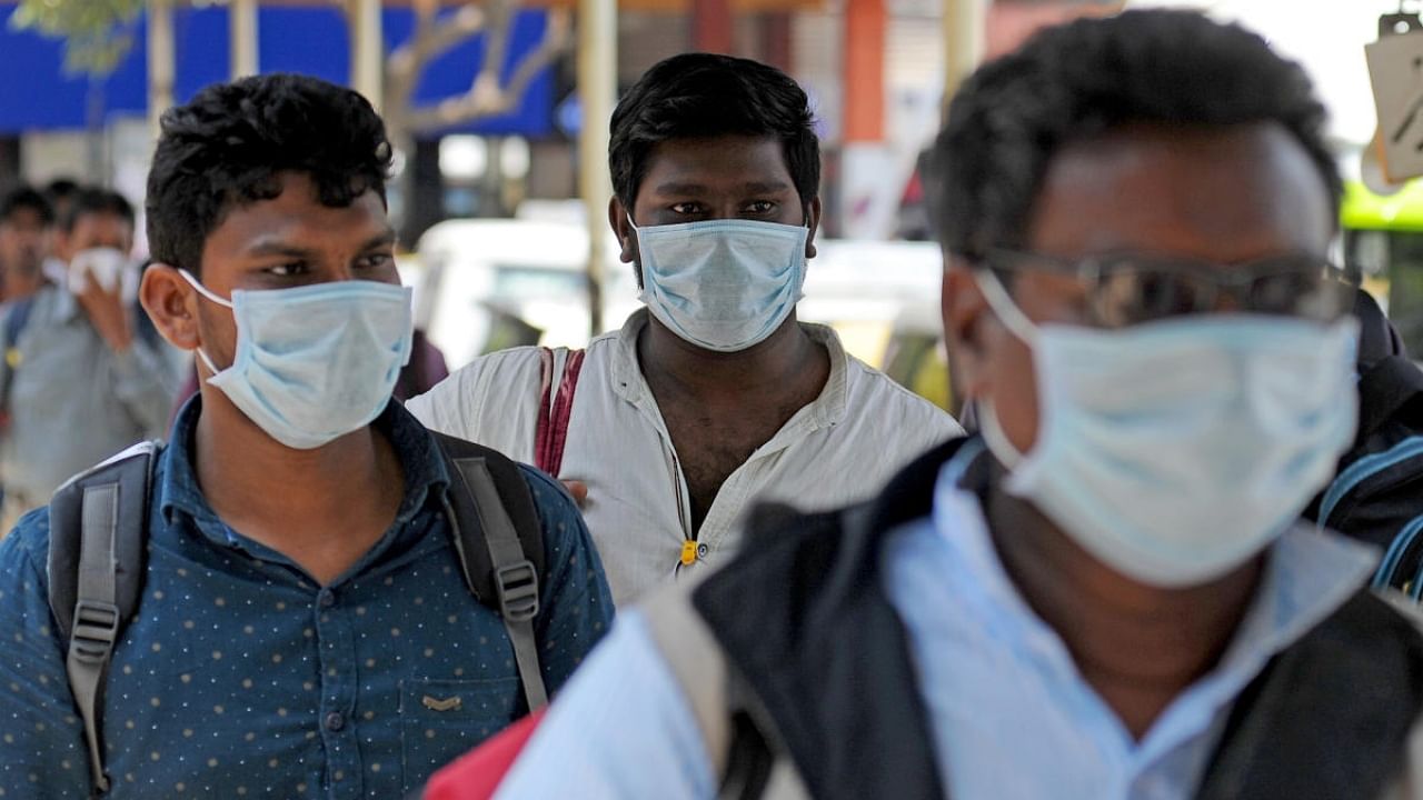 India reported over 10,000 coronavirus cases on Thursday, the highest in eight months. Credit: DH Photo