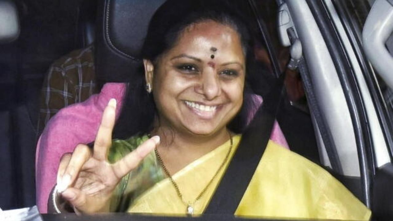 BRS leader K Kavitha. Credit: PTI Photo