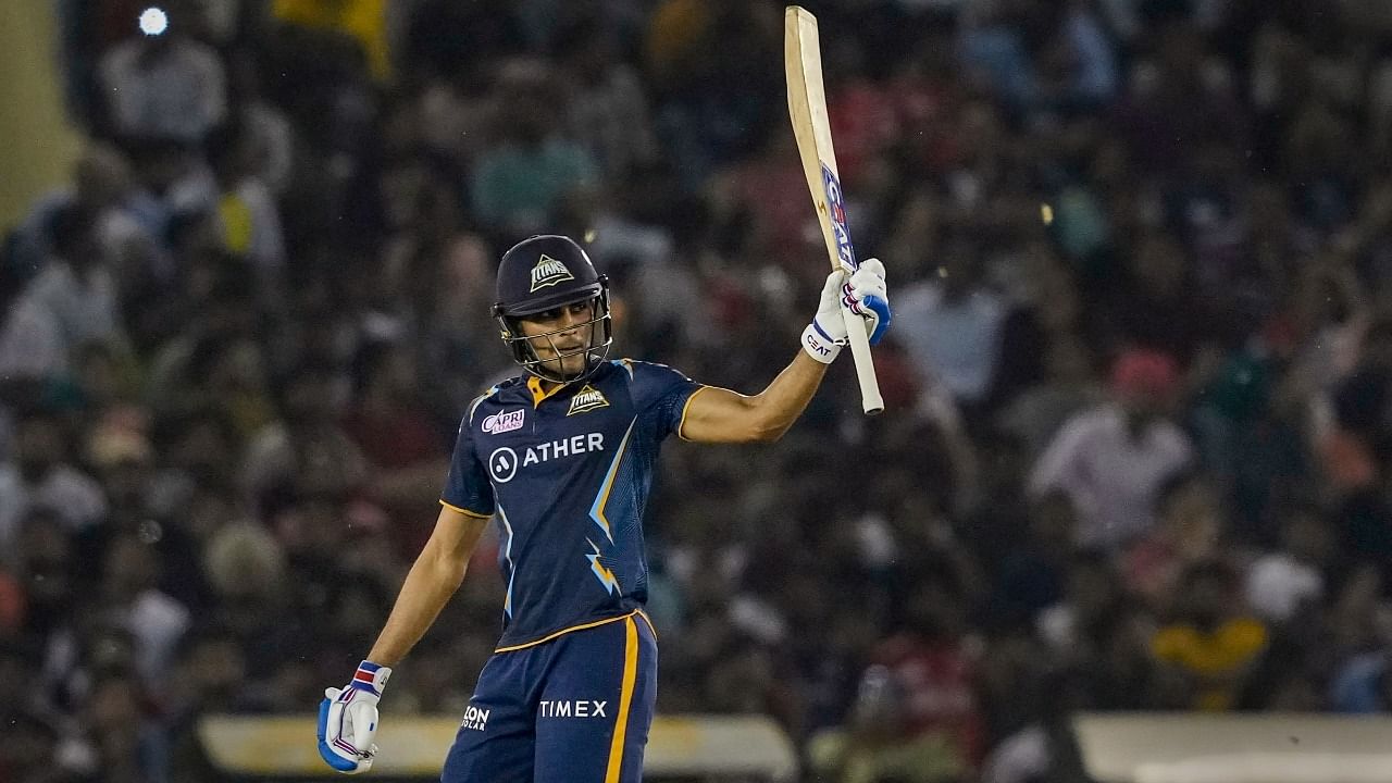 Gill once again showed his class en route to a sublime 67 off 49 balls in Gujarat Titans' six-wicket win over Punjab Kings in the IPL on Thursday. Credit: PTI Photo