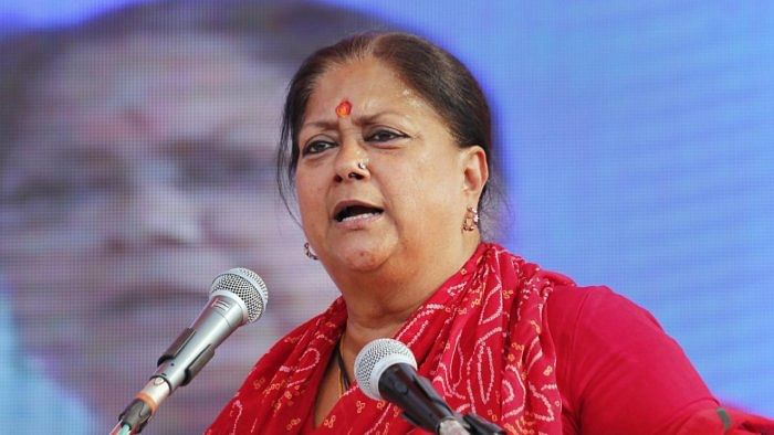 Vasundhara Raje. Credit: PTI Photo