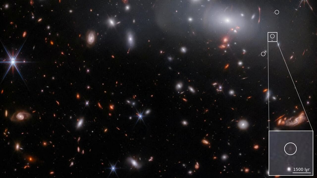 Using first-of-their-kind observations from the James Webb Space Telescope, researchers detected a unique galaxy (inset) Ð highly compact but with star formation still at a rate similar to our much-larger Milky Way Ð existing about 13.3 billion years ago that could help astronomers learn more about galaxies that were present relatively shortly after the Big Bang. Credit: Reuters Photo