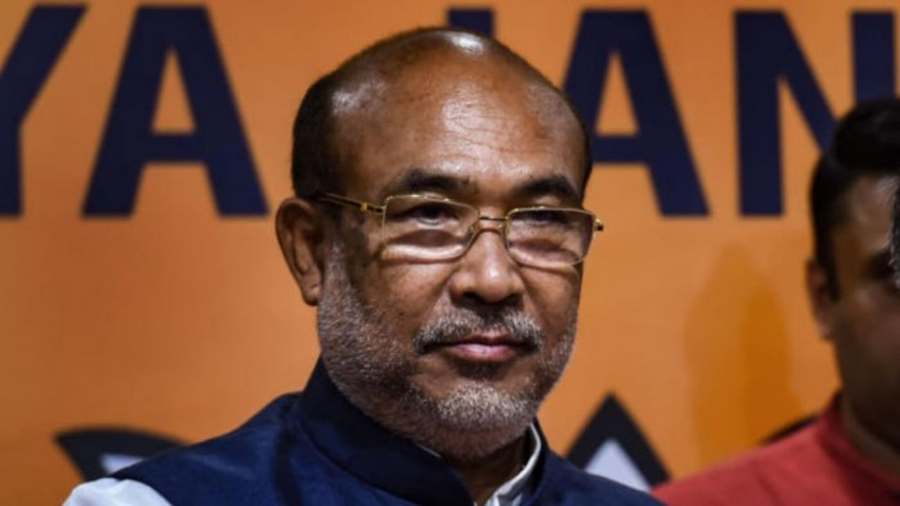 Manipur CM N Biren Singh. Credit: PTI Photo