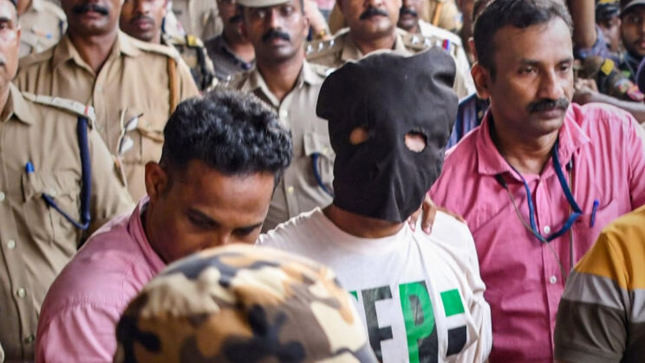 Shahrukh Saifi, accused in the Kerala train attack case. Credit: PTI Photo