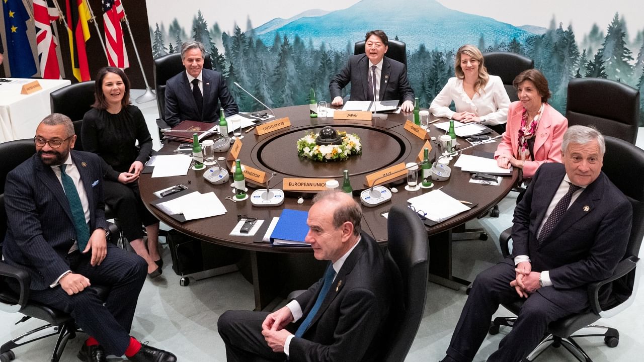 G7 Foreign Ministers' Meeting at the Prince Karuizawa hotel in Karuizawa on April 18, 2023. Credits: Reuters Photo