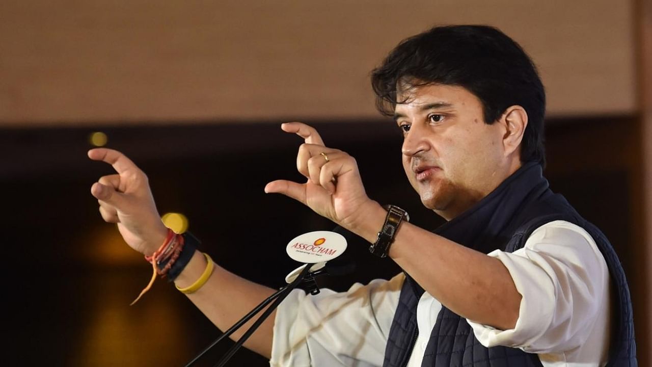 Union Minister Jyotiraditya Scindia. Credit: PTI Photo