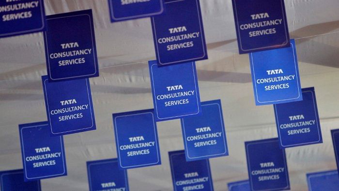 Logos of Tata Consultancy Services. Credit: Reuters File Photo 