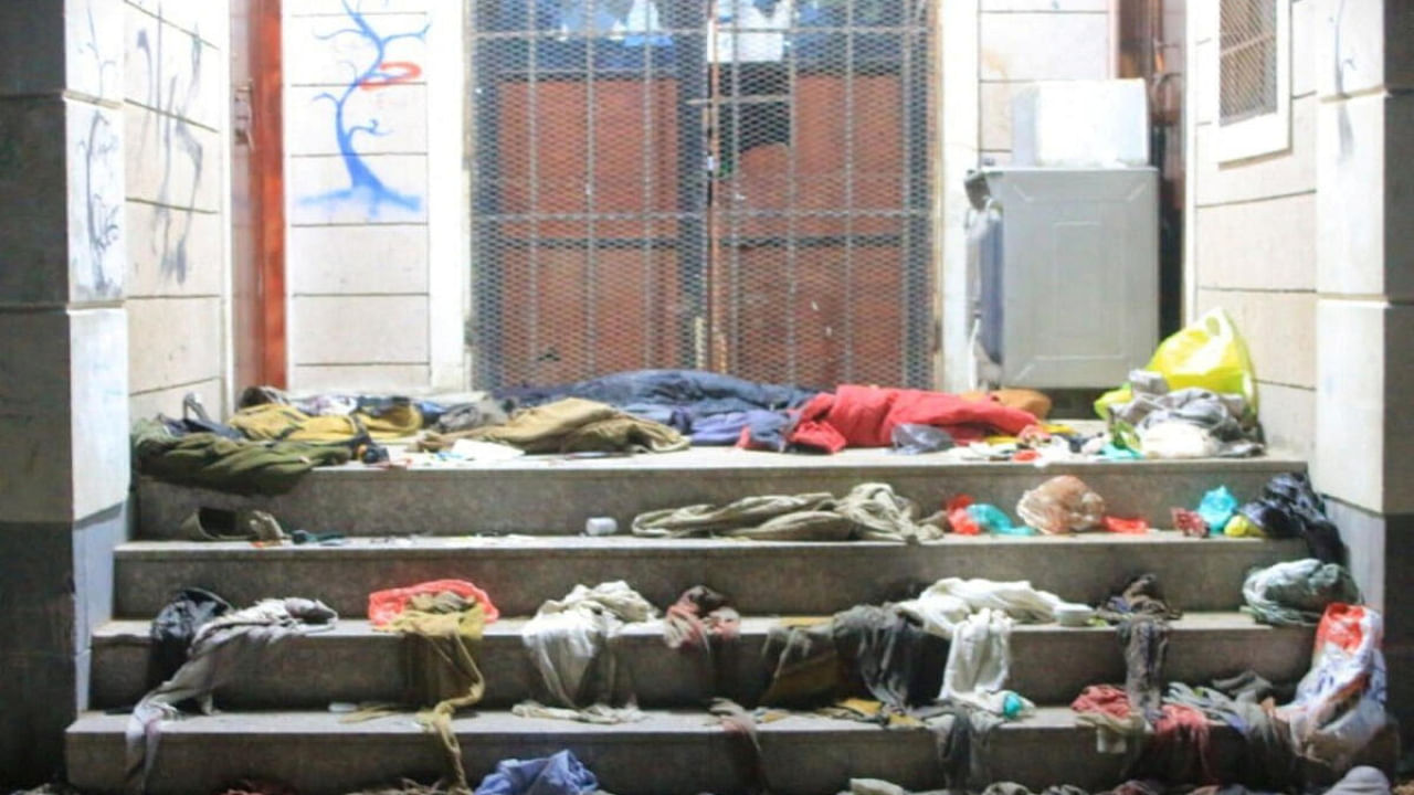 Clothes are pictured on the ground after a stampede in Sanaa, Yemen, April 19, 2023. Credit: Reuters Photo