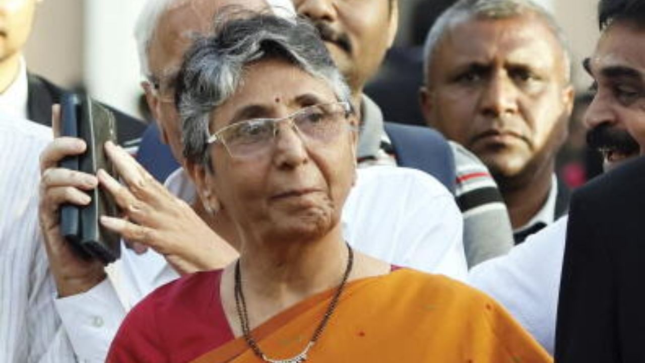 Former Gujarat minister Maya Kodnani, who has now been acquitted in the case related to the Naroda Gam massacre during the 2002 Gujarat riots. Credit: PTI Photo