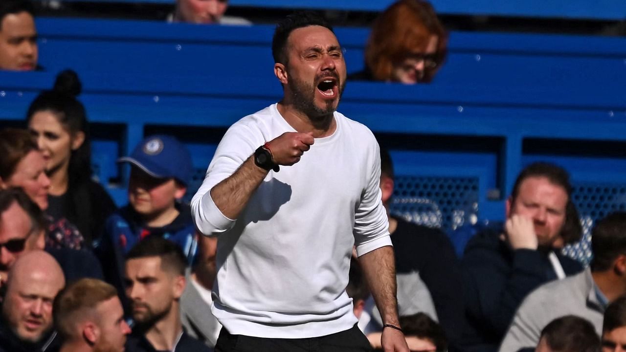 The fact that Roberto De Zerbi's men are the bookies favourites to beat the Red Devils is testament to how Brighton have become the model to follow for those clubs who do not possess the resources of the Premier League's traditional powers. Credit: AFP Photo