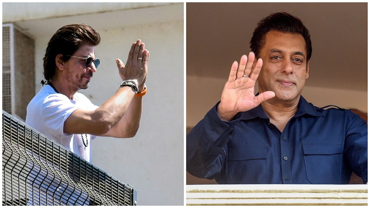 Actors Shah Rukh Khan and Salman Khan. Credit: PTI Photo