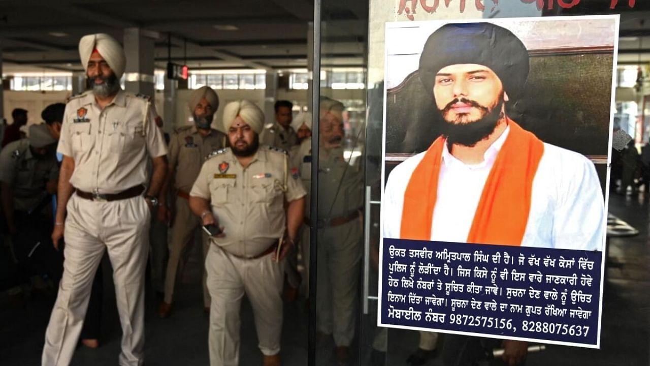 Slain militant Jarnail Singh Bhindranwale hailed from Rode village and Amritpal Singh was last year anointed the head of 'Waris Punjab De' outfit at an event held in this village. Credit: AFP Photo