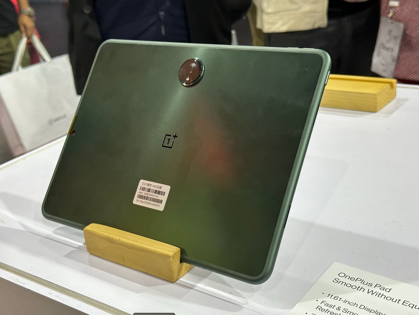 OnePlus Pad on display at OnePlus Cloud 11 event in Delhi. Credit: DH Photo/KVN Rohit