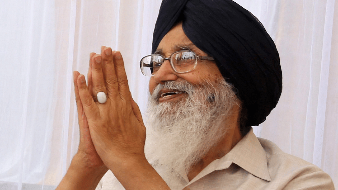 Parkash Singh Badal. Credit: PTI Photo