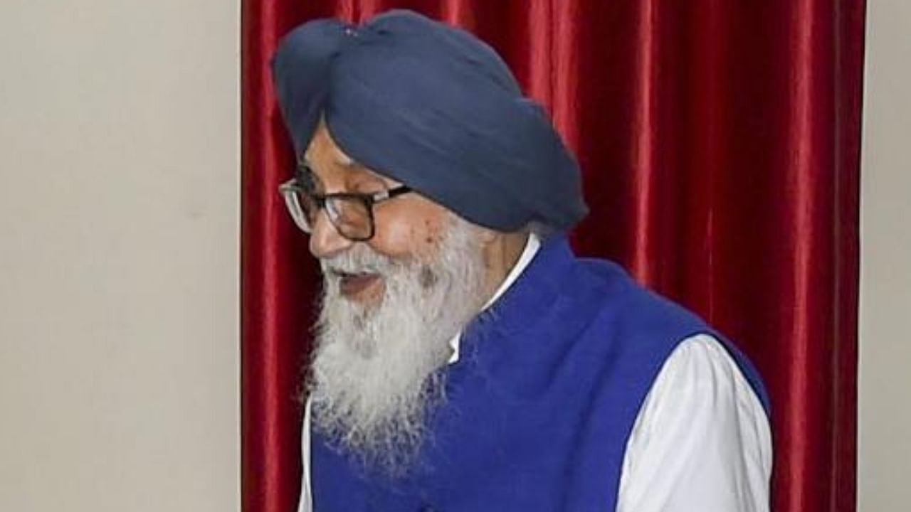 Former SAD president Parkash Singh Badal. Credit: PTI Photo