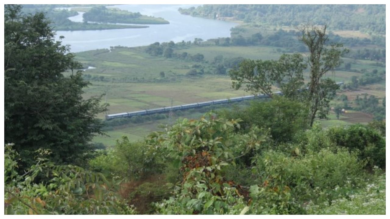 A Konkan Railway train passes through the Ratnagiri district. PTI