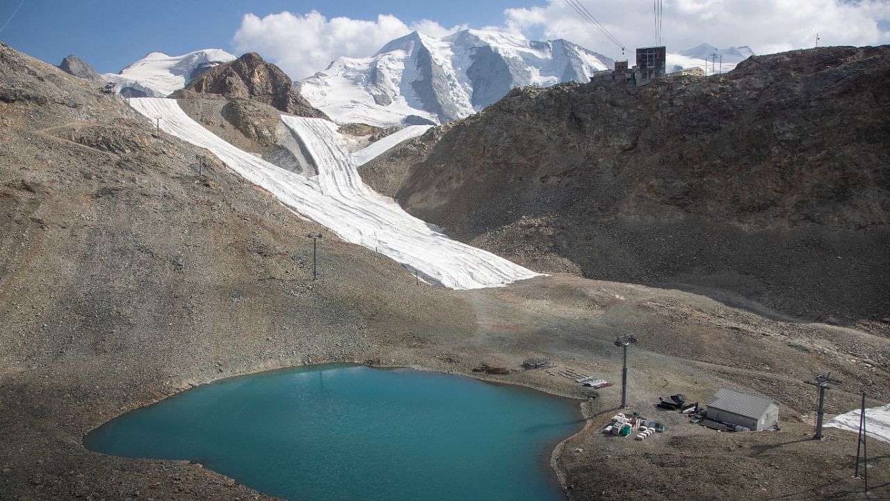 Climate change in the Swiss Alps. Credit: Reuters Photo