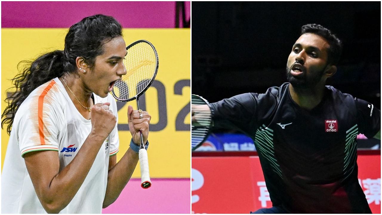 Badminton players P V Sindhu(L) and H S Prannoy. Credit: AFP File Photo