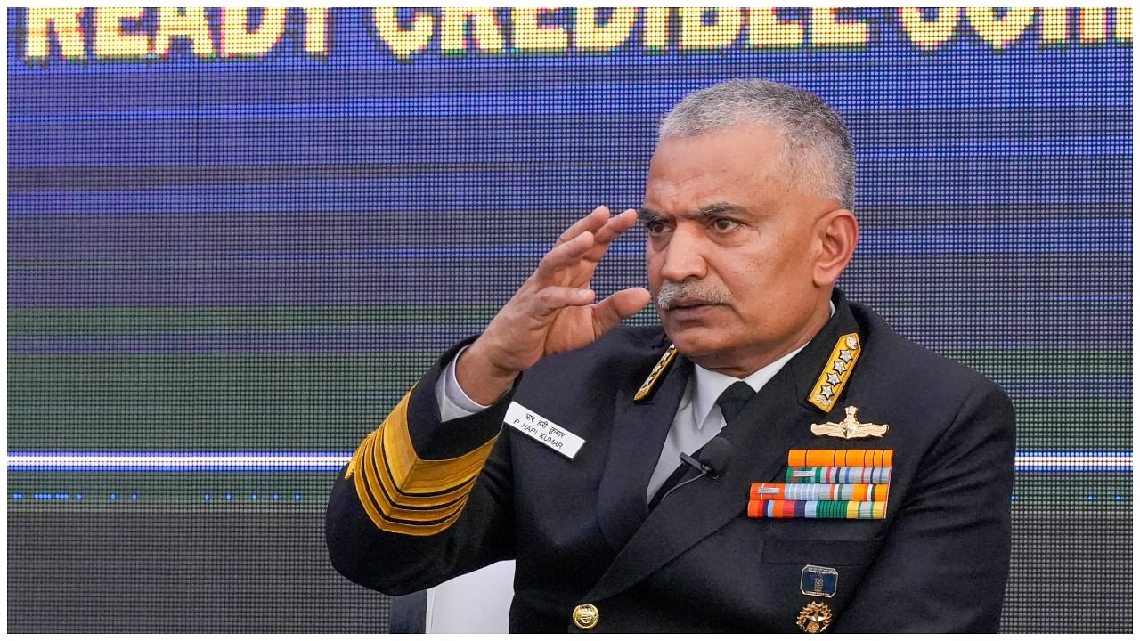 Navy Chief Admiral R Hari Kumar. Credit: PTI Photo