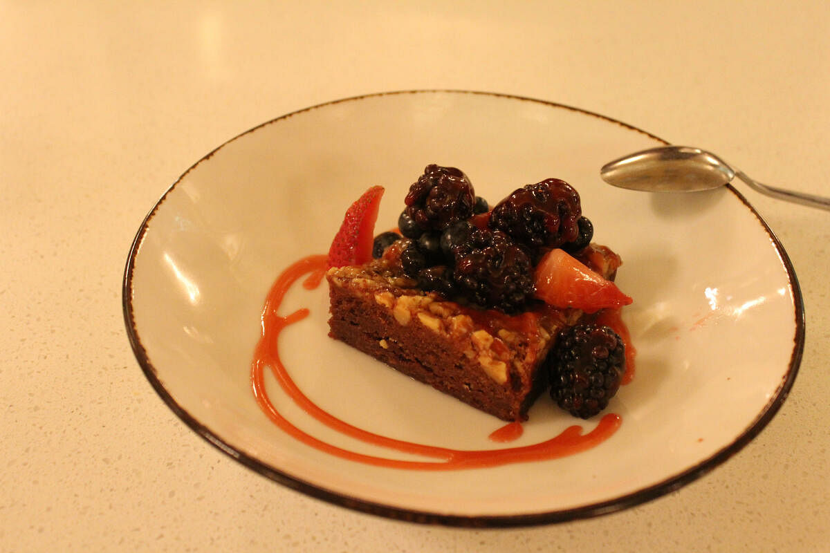 Bertha’s Brownie at the Palmer House Hilton in Chicago. PHOTO BY AUTHOR