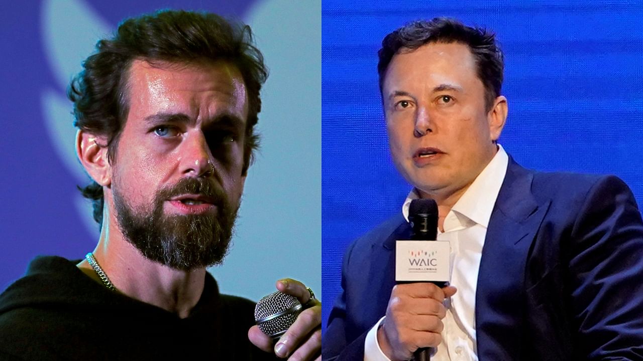Jack Dorsey (left) and Elon Musk. Credit: Reuters Photos