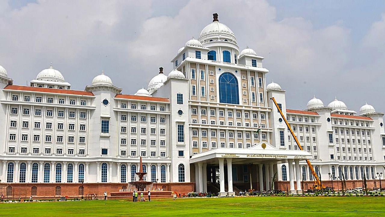 The new Telangana Secretariat building. Credit: PTI Photo