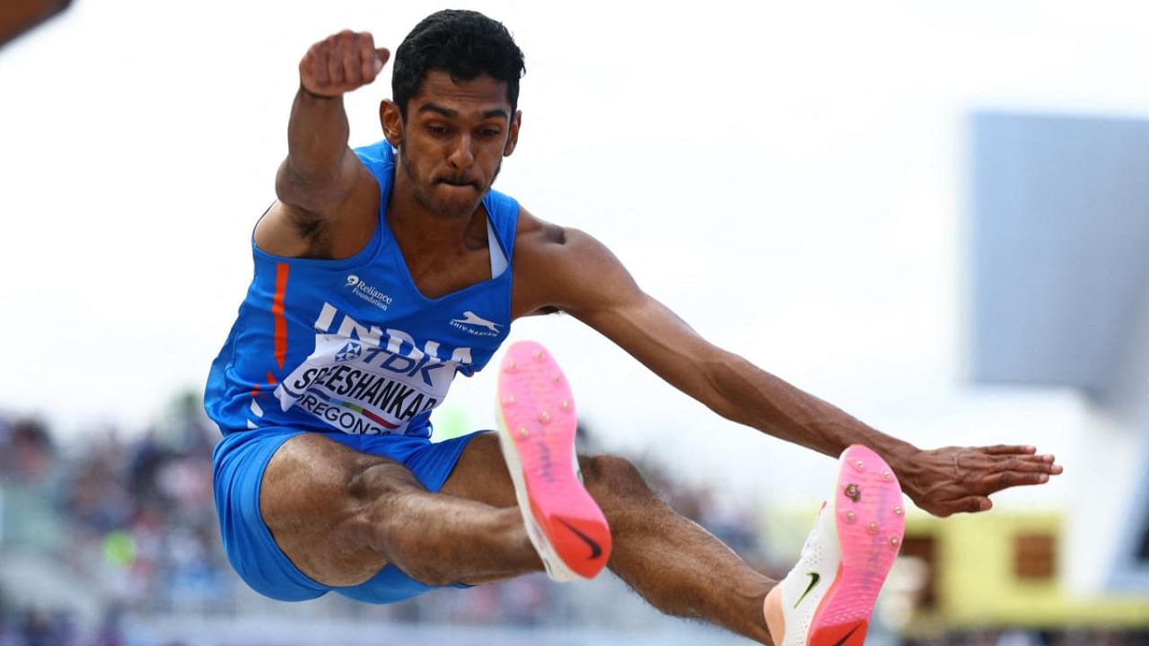 Indian long jumper Murali Sreeshankar. Credit: Reuters File Photo