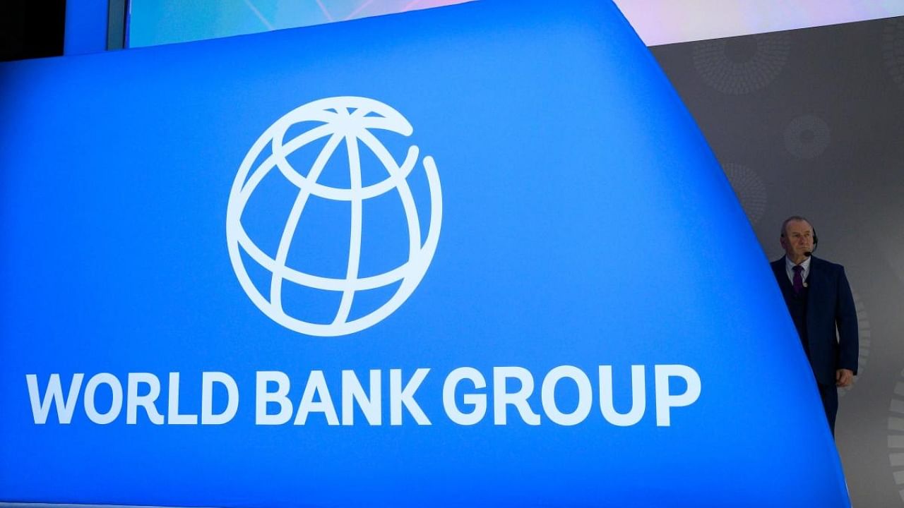 The World Bank logo. Credit: AFP File Photo