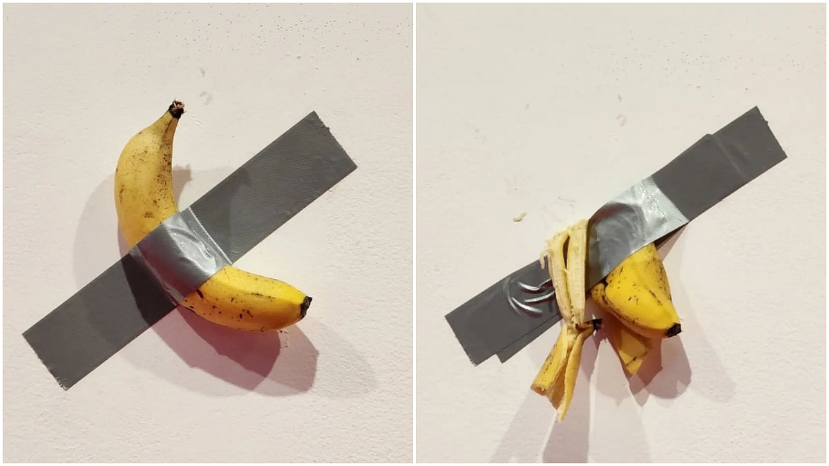 'Hungry' art student devours banana artwork worth 120K