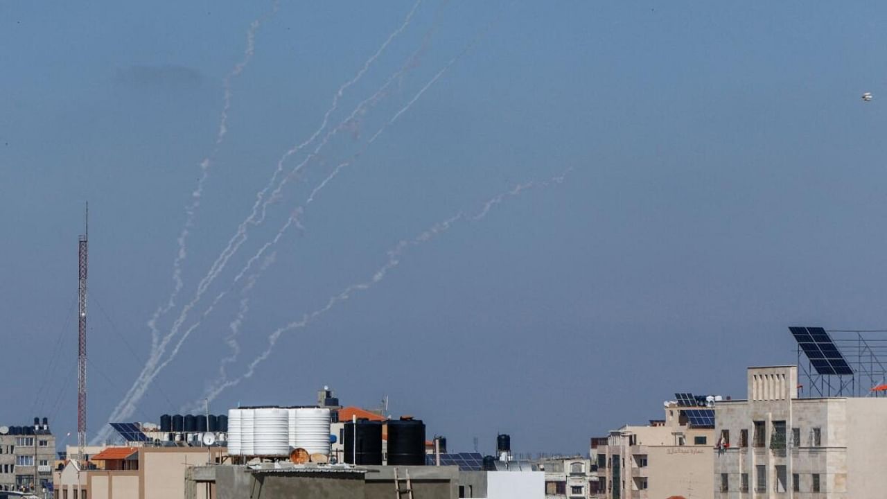 Rockets are fired from Gaza into Israel. Credit: Reuters Photo
