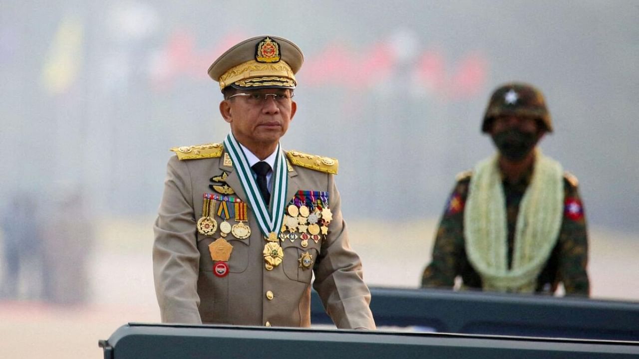 Myanmar's junta chief Senior General Min Aung Hlaing. Credit: Reuters Photo