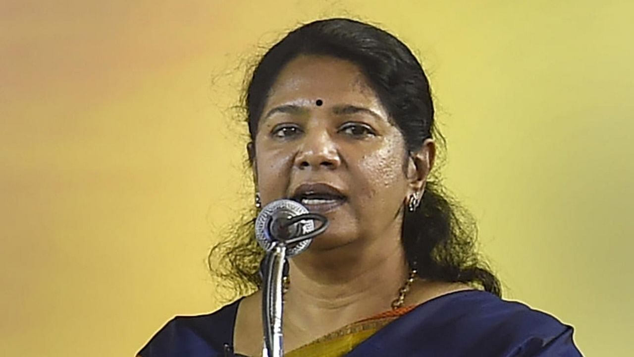 Kanimozhi. Credit: PTI Photo